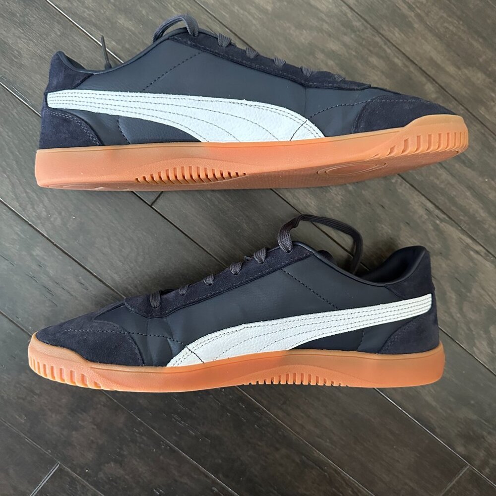 Blue & White Puma Sneakers, US 11 *mark on sole* - Picture 3 of 9